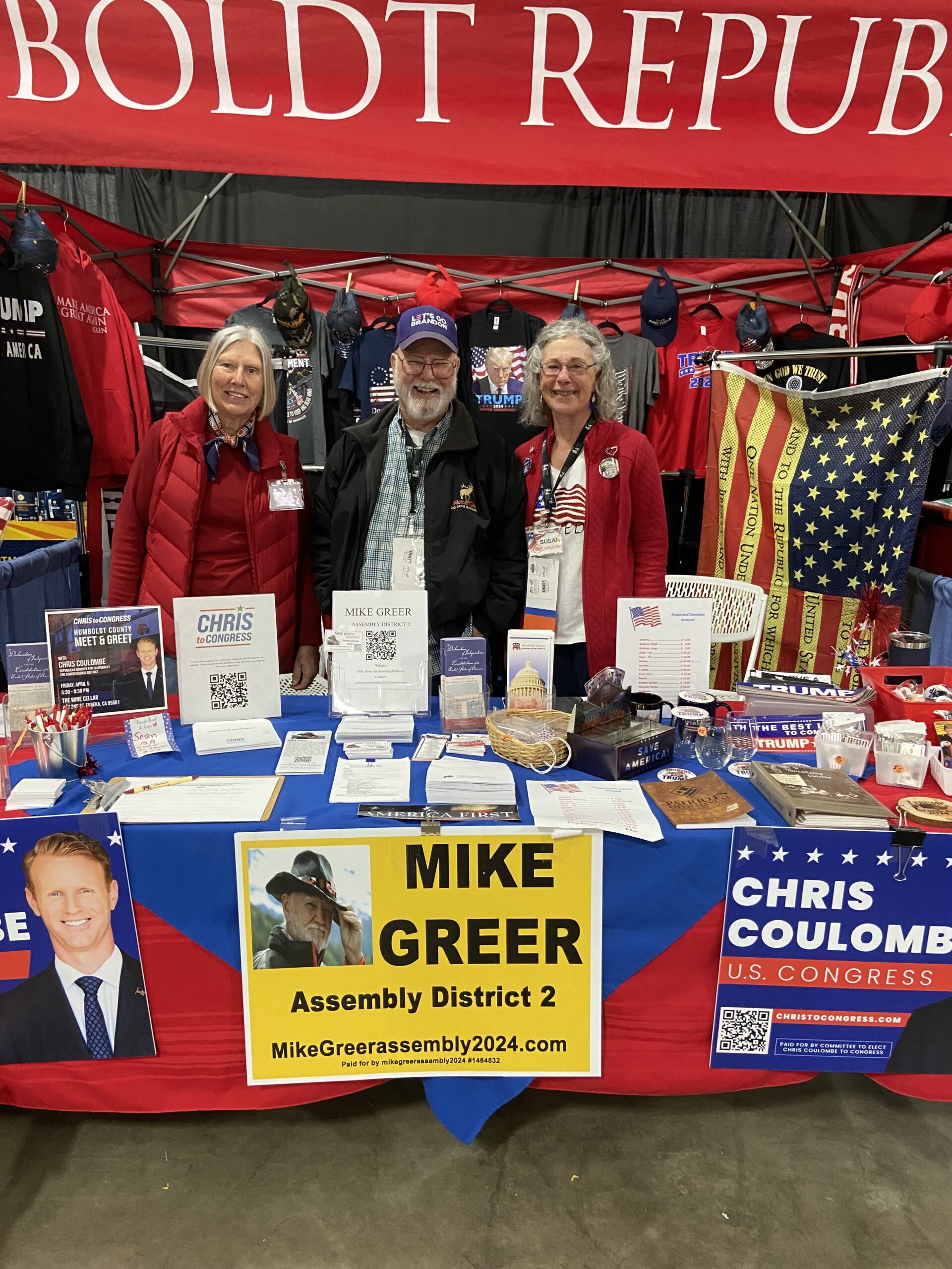 Humboldt County Republican Party event booth
